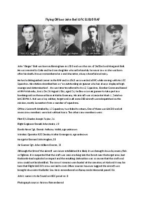 A preview of a PDF biography for Bell, John